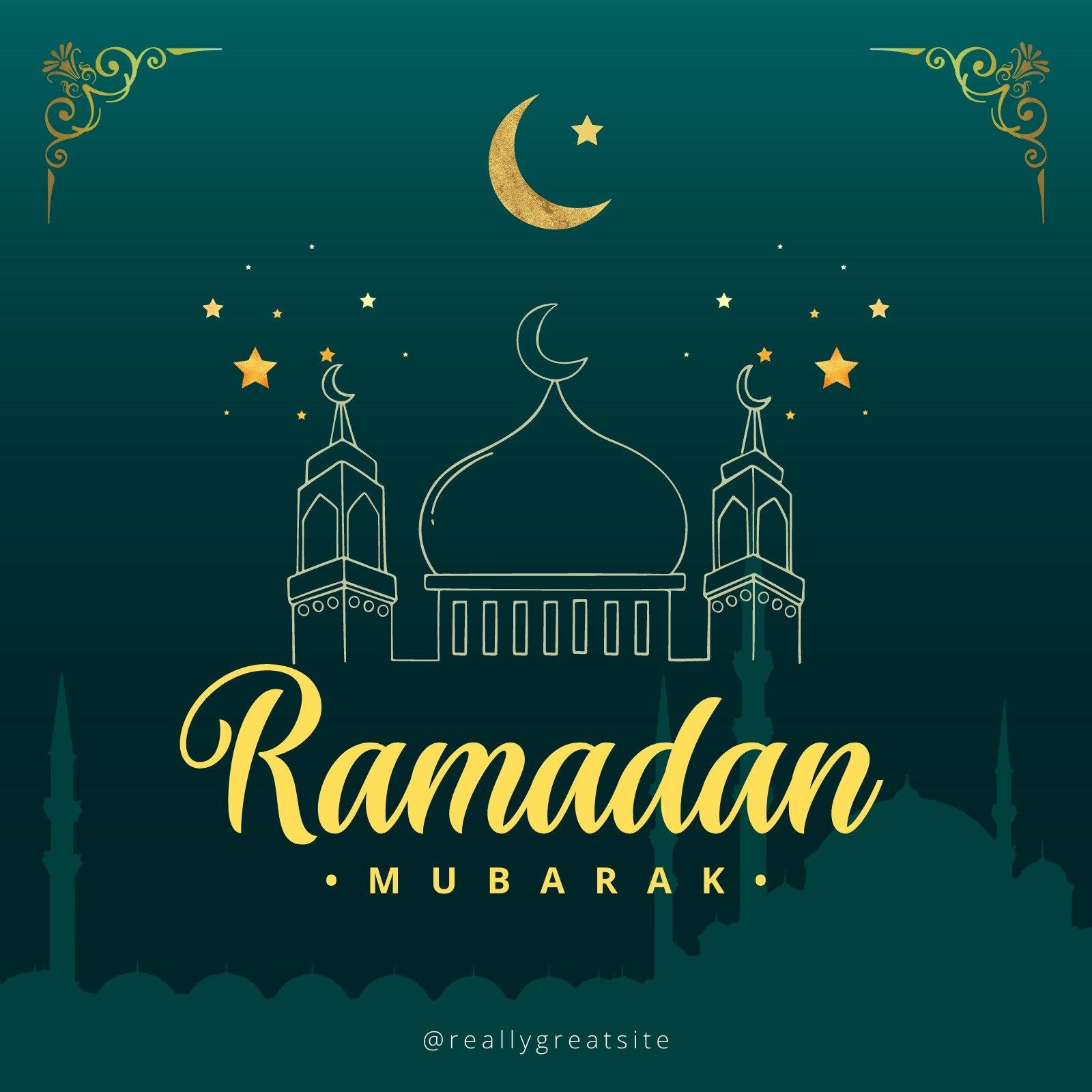 Free And Customizable Ramadan Mubarak Templates for Ramadan Mubarak Stickers Printable Free