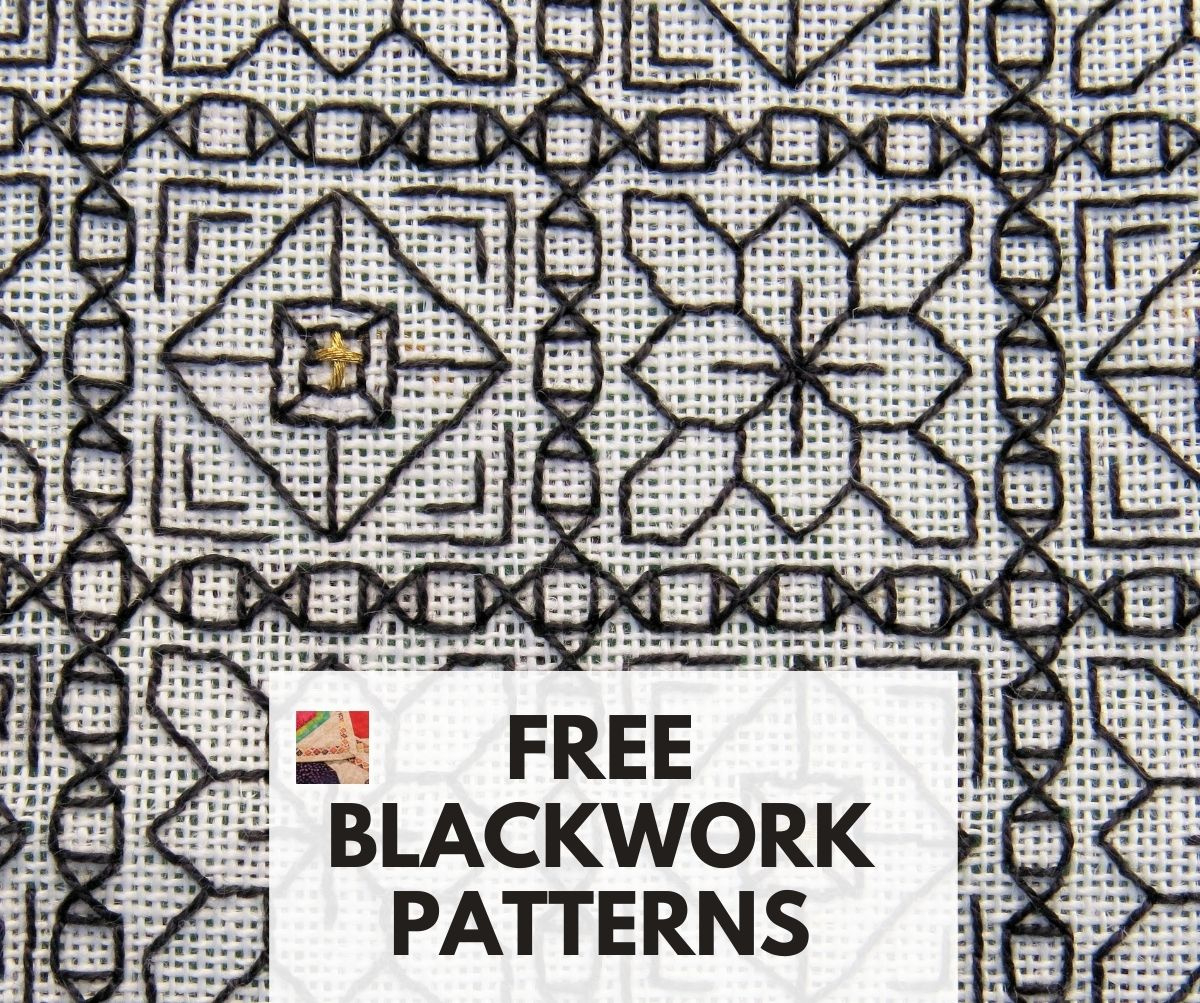 Free Blackwork Patterns | Needlepointers inside Free Printable Blackwork Patterns