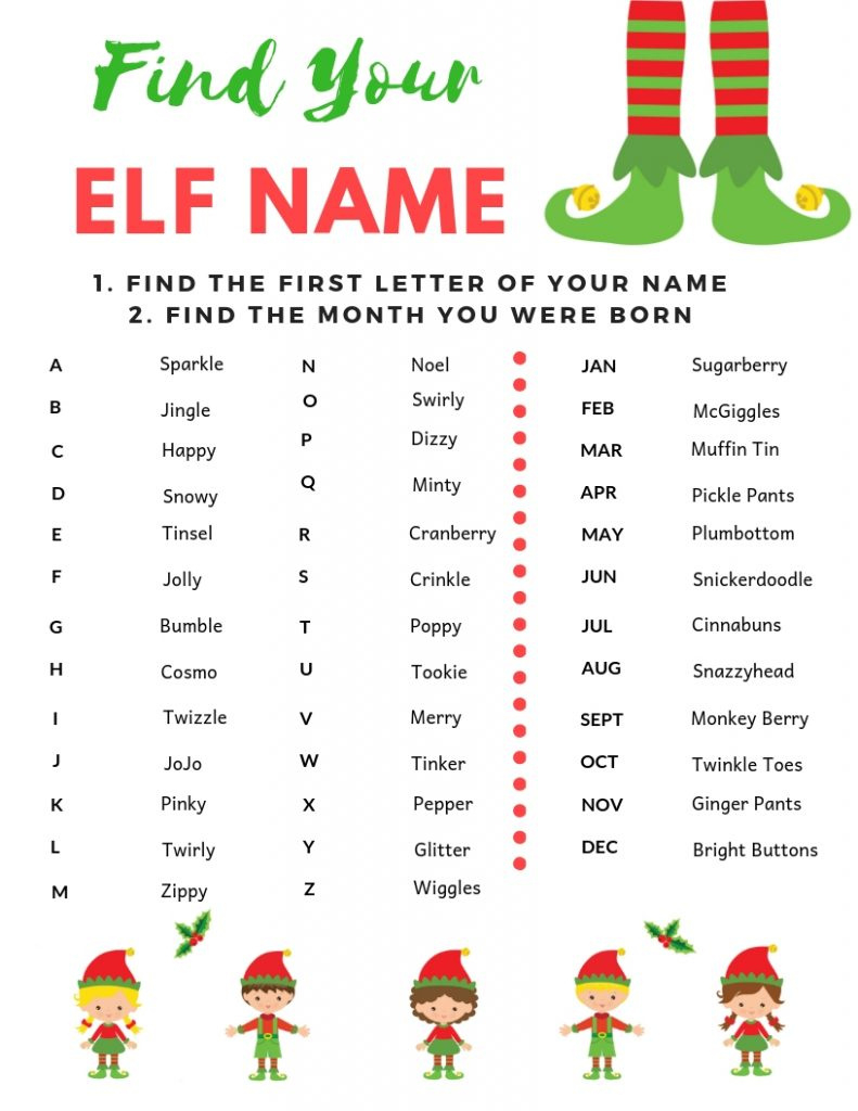 Free Christmas Elf Printables | Making Life Blissful throughout Elf Name Printable Free