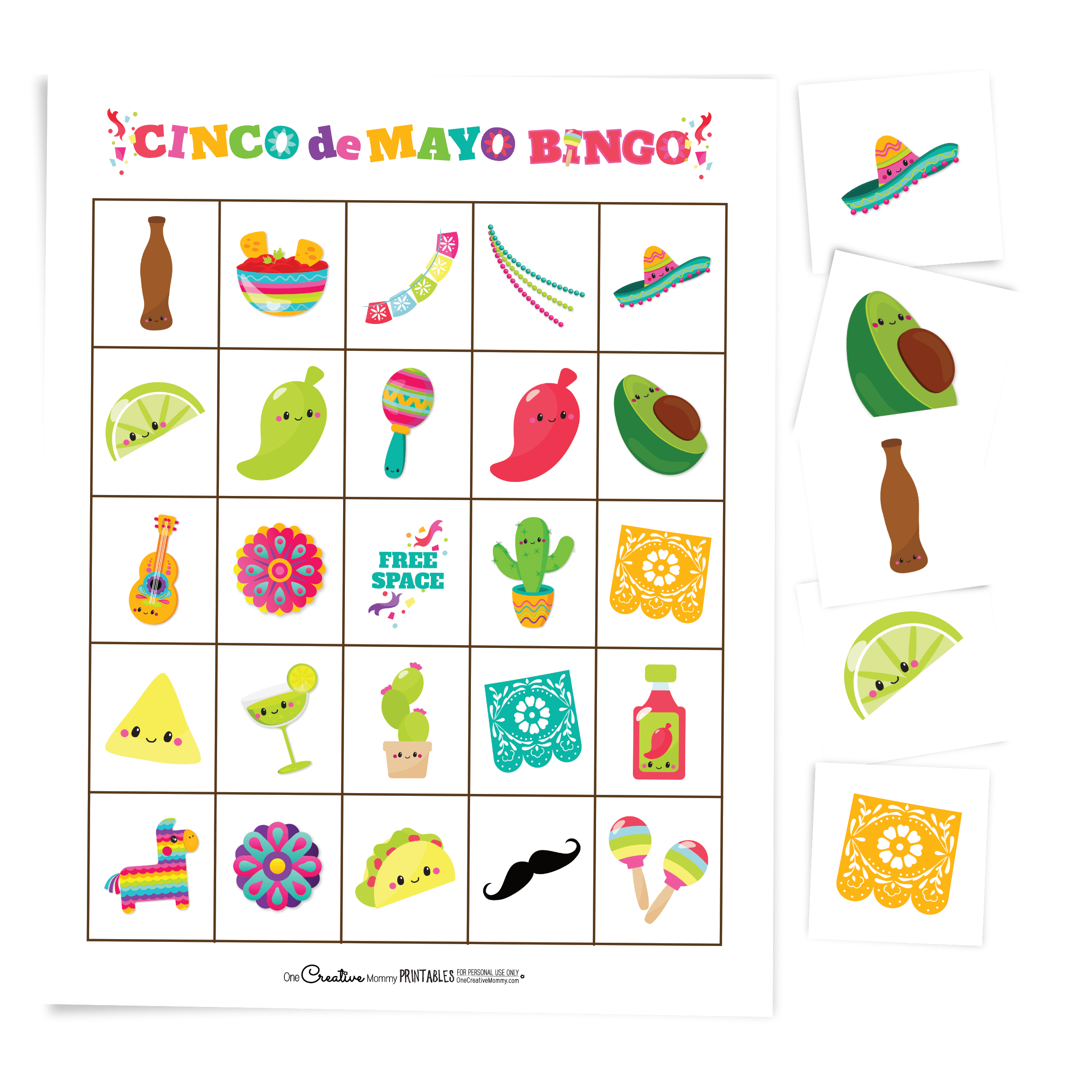 Free Cinco De Mayo Bingo Game - Onecreativemommy in Cinco De Mayo Bingo Free Printable