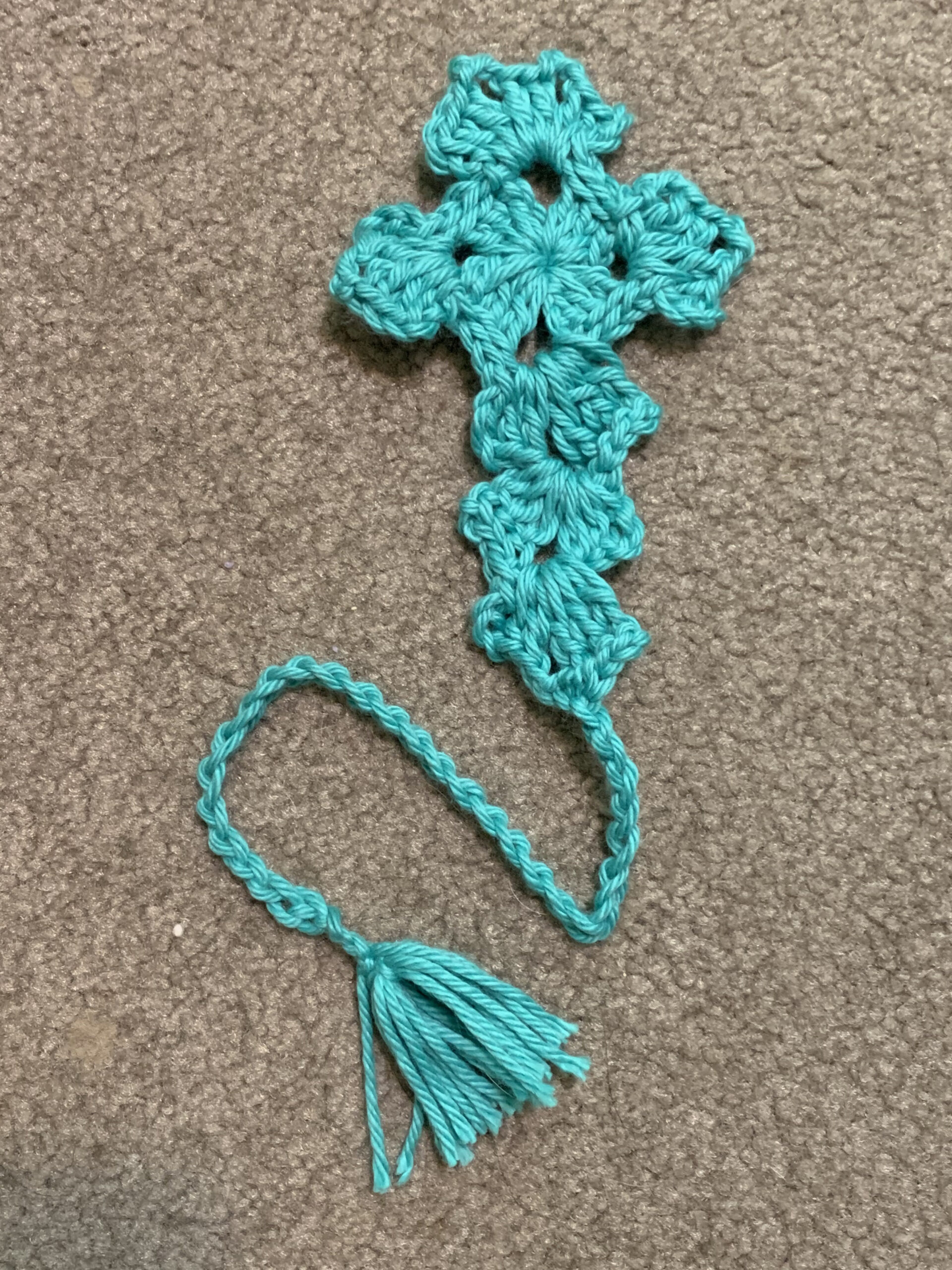 Free Crochet Cross Bible Bookmark Pattern – Rev. Rebecca Writes intended for Free Printable Crochet Cross Bookmark Patterns