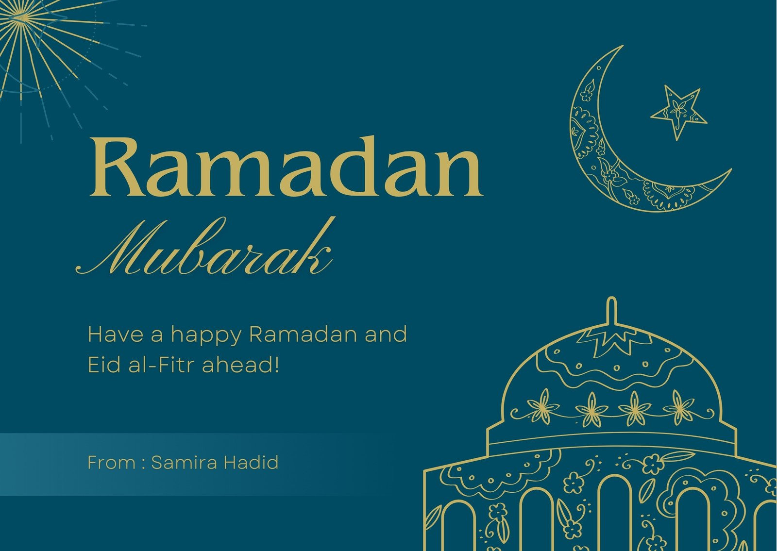 Free Custom Printable Ramadan Card Templates | Canva for Free Ramadan Printable Cards