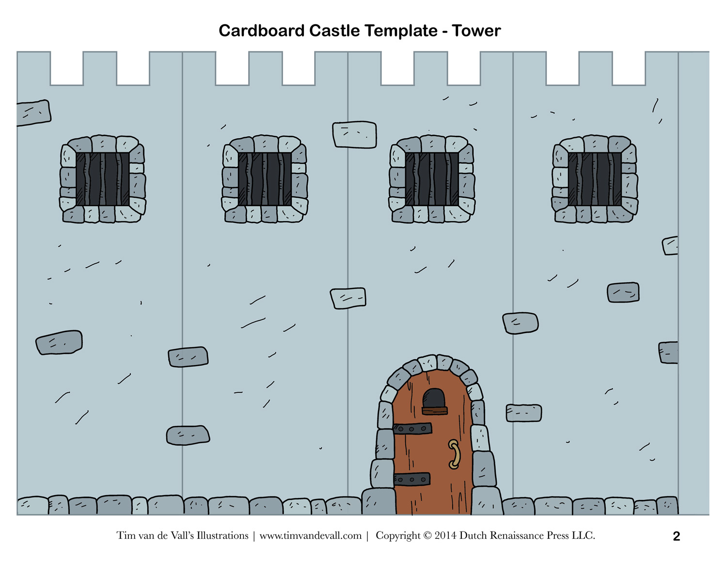 Free Diy Cardboard Castle For Kids | Build Your Own Cardboard Castle throughout Cut Out Castle Template Printable