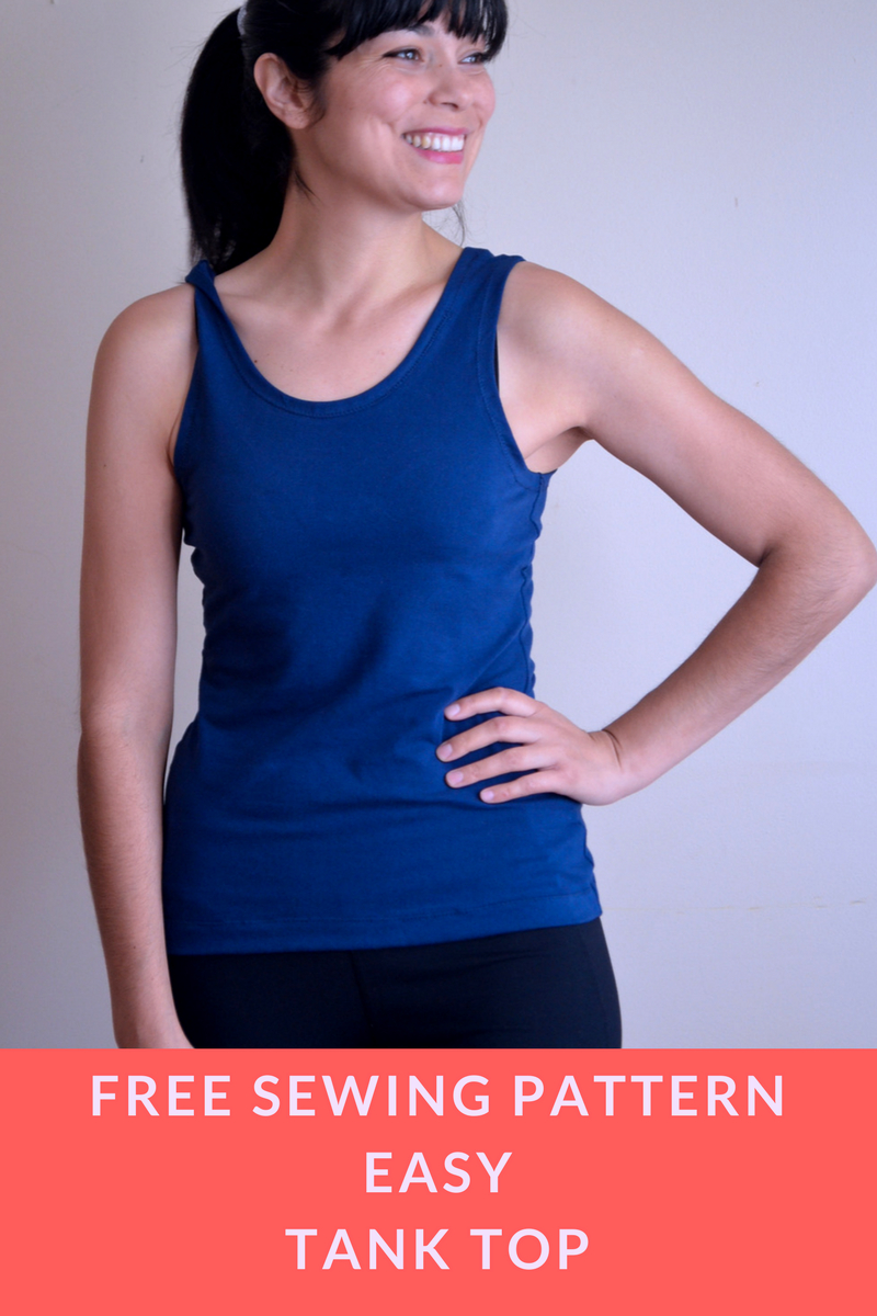 Free Diy Tank Top Free Sewing Pattern - On The Cutting Floor for Printable Free Tank Top Sewing Pattern