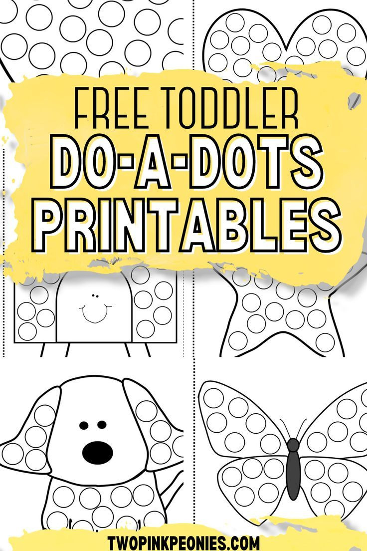 Free Do-A-Dot Printables with regard to Dot a Dot Free Printables