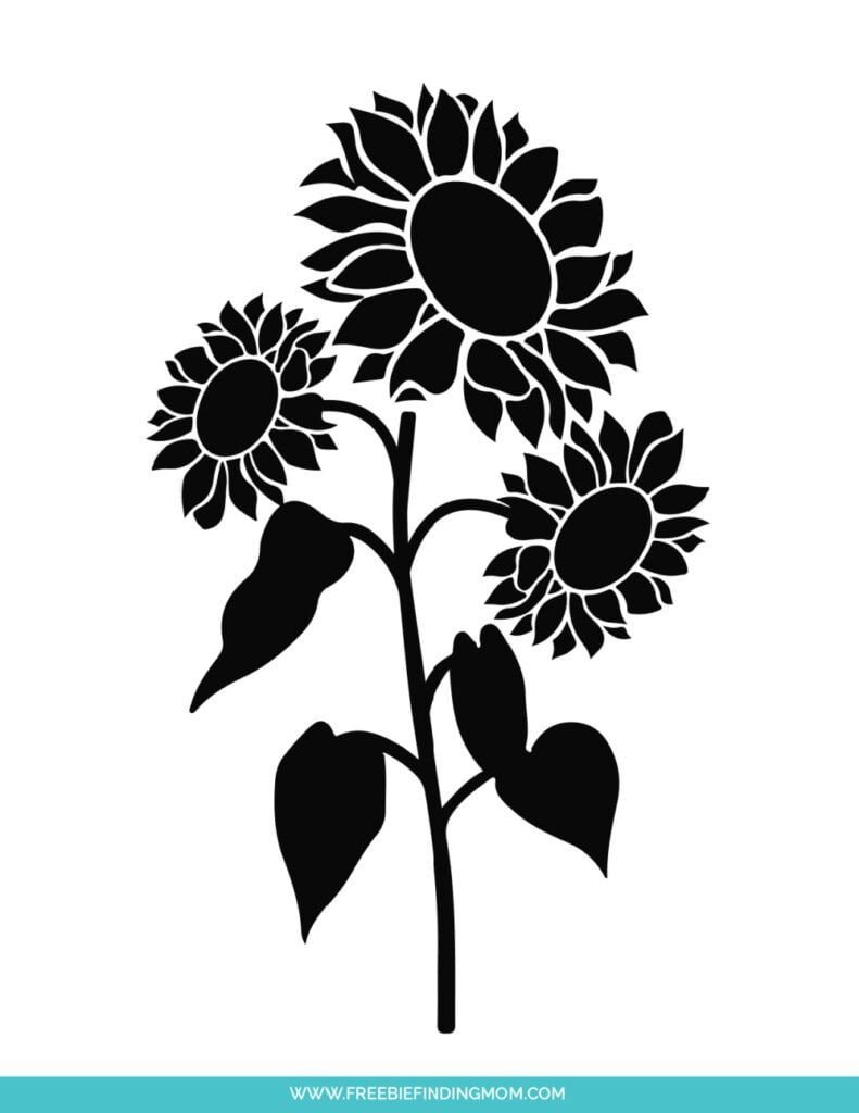 Free Downloadable Stencils: Sunflower regarding Free Printable Sunflower Stencils