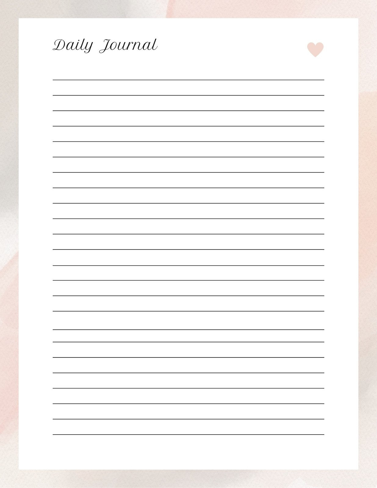 Free Editable And Printable Journal Templates | Canva inside Free Printable Journal Sheets