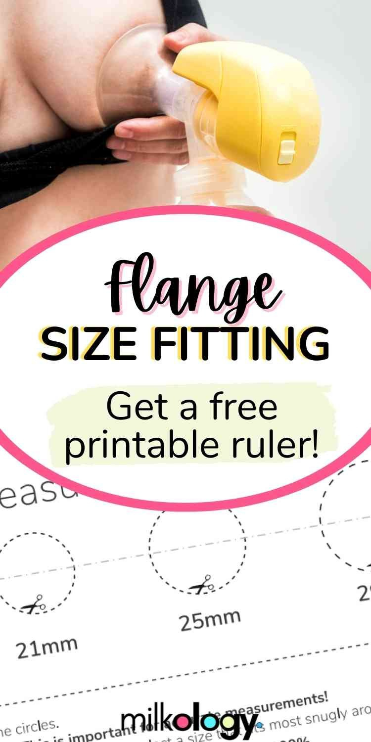 Free Flange Size Ruler (Free Printable!) — Milkology® in Free Printable Flange Size Ruler