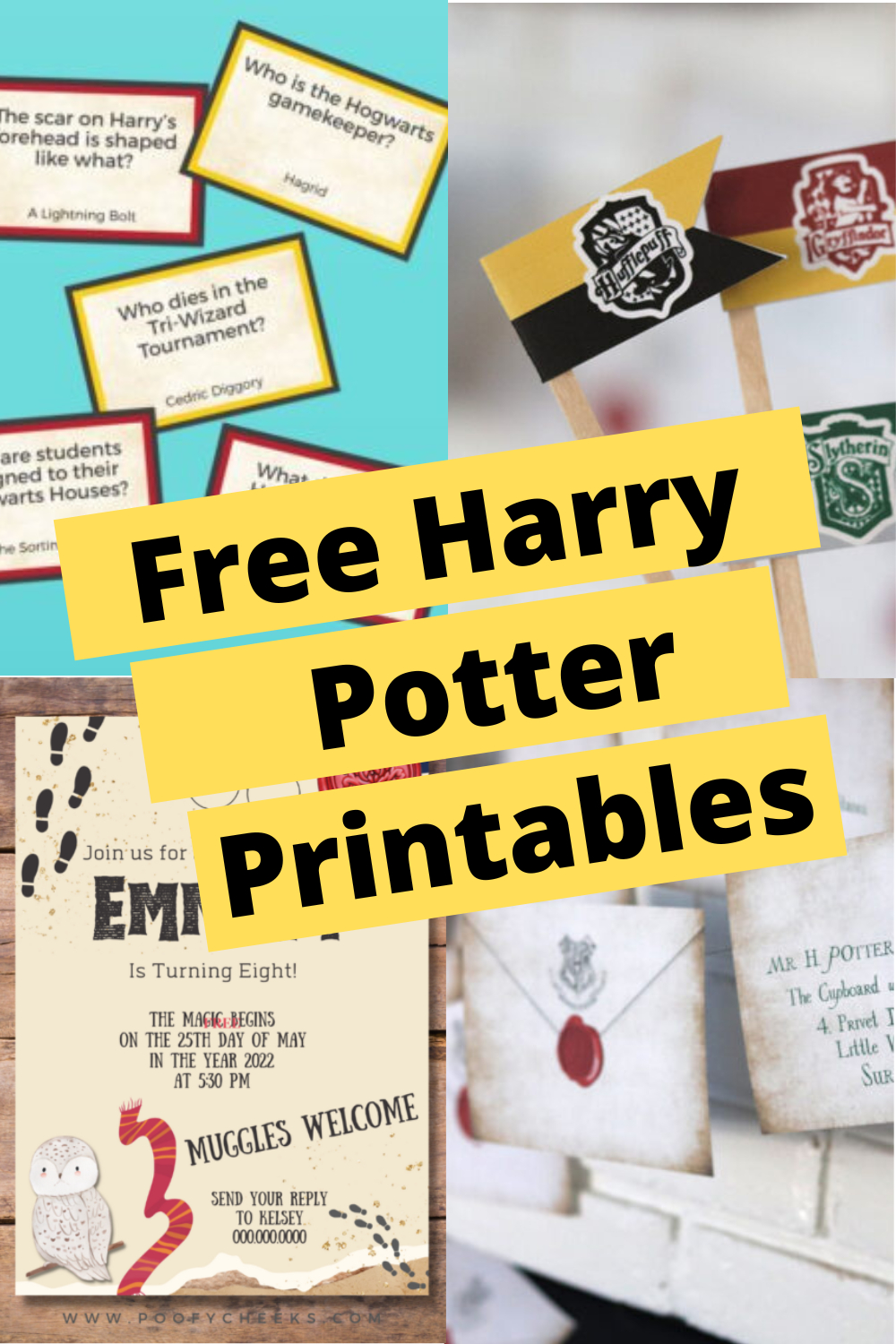 Free Harry Potter Party Printables - Poofy Cheeks inside Harry Potter Party Printables Free