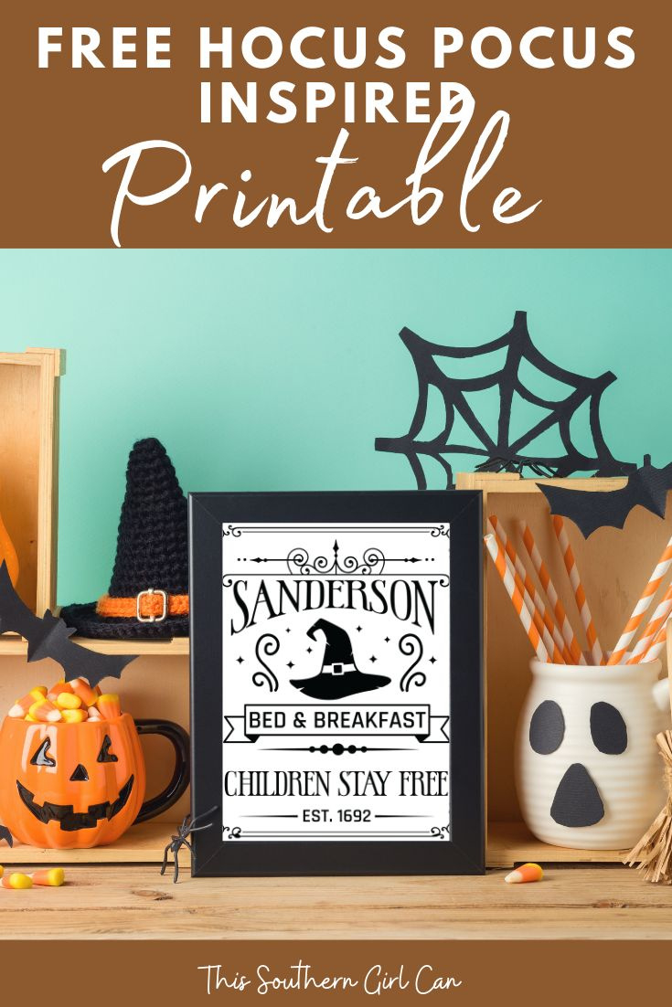 Free Hocus Pocus Inspired Printable intended for Hocus Pocus Free Printables