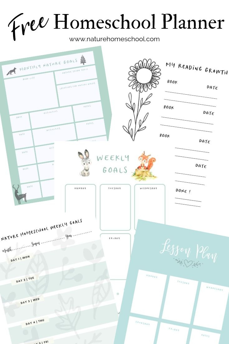 Free Homeschool Planner For Homeschooling - Nature Homeschool with regard to Free Homeschool Planner Printable