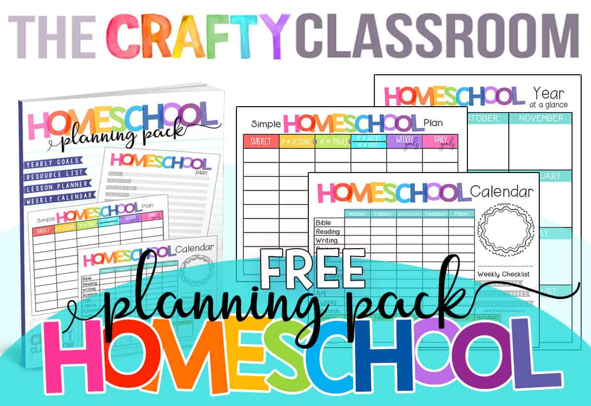 Free Homeschool Planner - The Crafty Classroom inside Free Printable Homeschool Planners