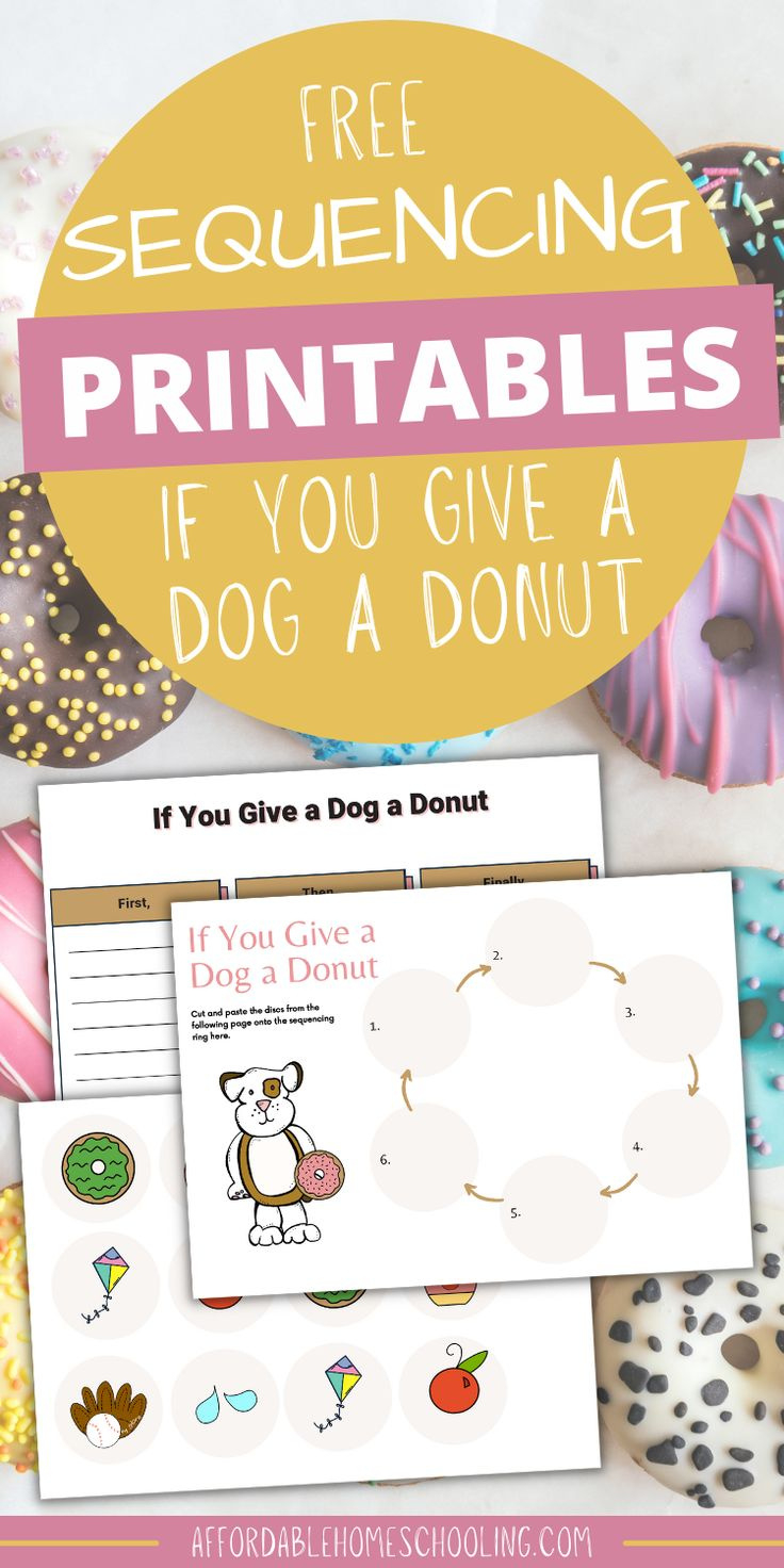 Free If You Give A Dog A Donut Sequencing Printables intended for If You Give a Dog a Donut Free Printables