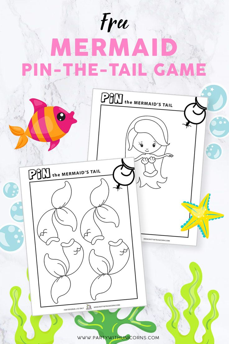 Free Mermaid Printables (Placemat, Game, And Activity Sheets throughout Mermaid Party Free Printables