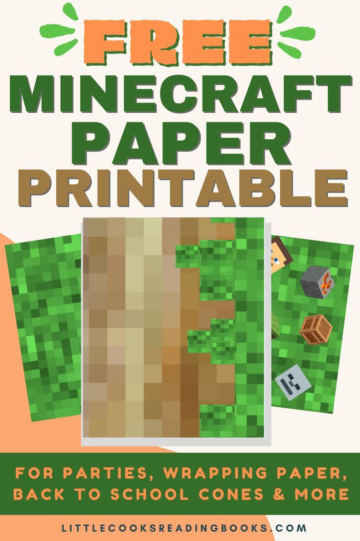 Free Minecraft Paper Printable regarding Free Printables For Minecraft