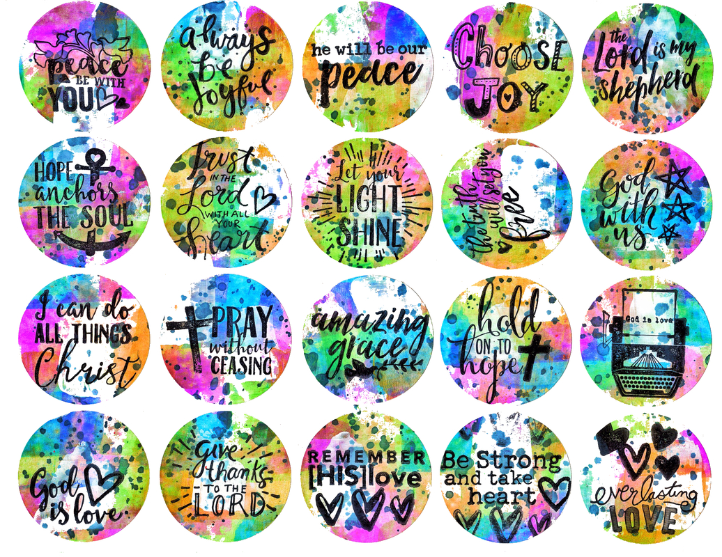 Free Neon Bible Journal Circle Sticker Printable - Splendiferossity regarding Free Printable Bible Journaling Stickers