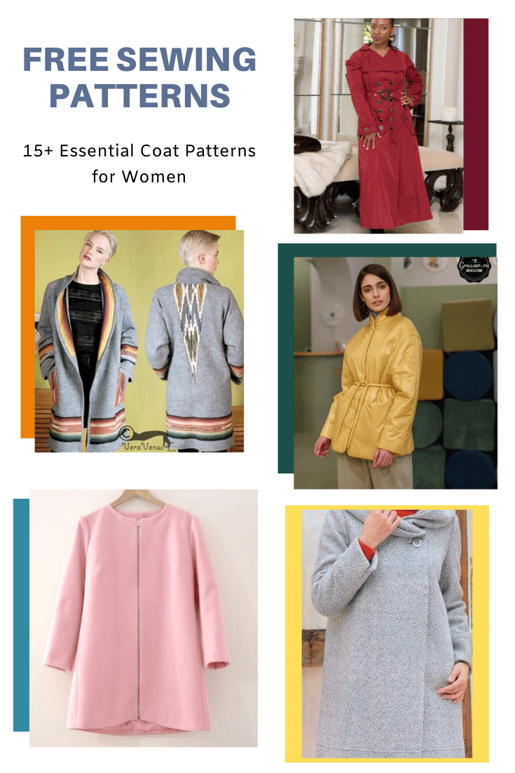 Free Pattern Alert: 15+ Essential Coat Patterns For Women - On The within Printable Jacket Sewing Patterns Free