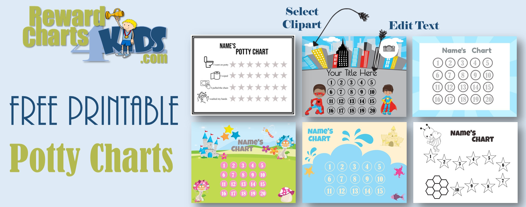 Free Potty Training Chart | Customize Online &amp;amp; Print At Home inside Printable Potty Charts Free