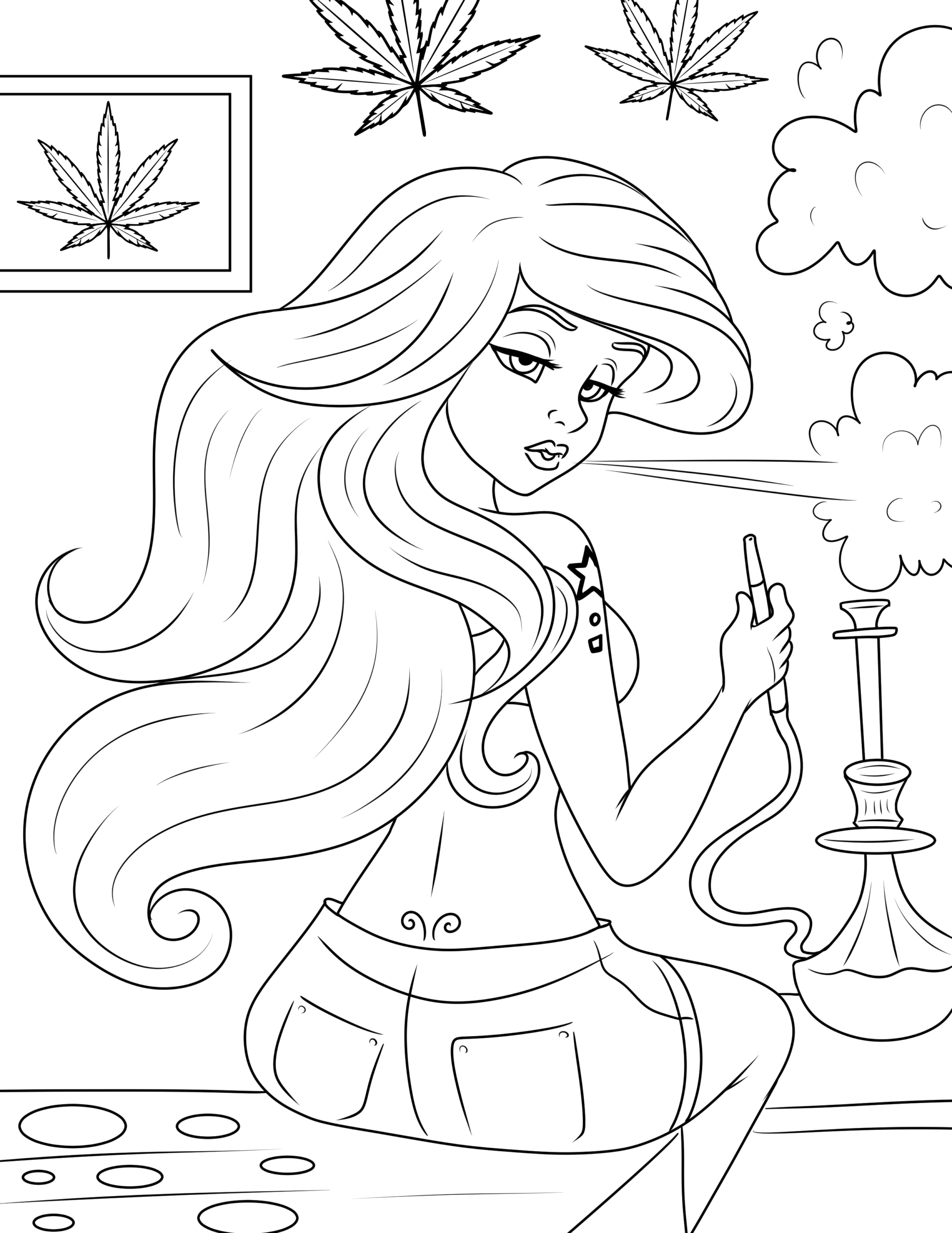Free Princess Stoner Coloring Pages – Sweet Kids Home with regard to Free Printable Stoner Coloring Pages