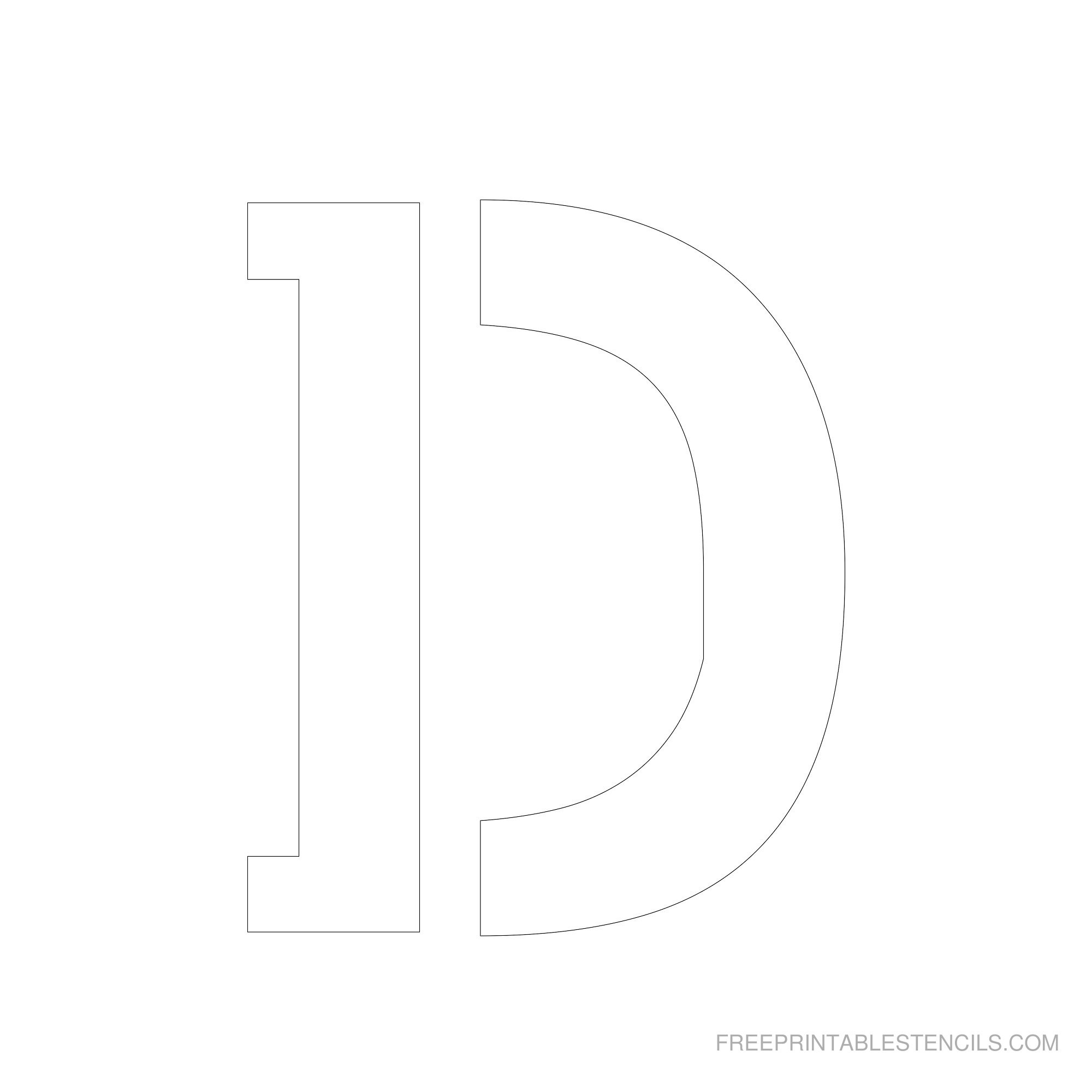 Free Printable 6 Inch Letter Stencils A-Z - Worksheets Library with regard to 6 Inch Letter Stencils Printable Free