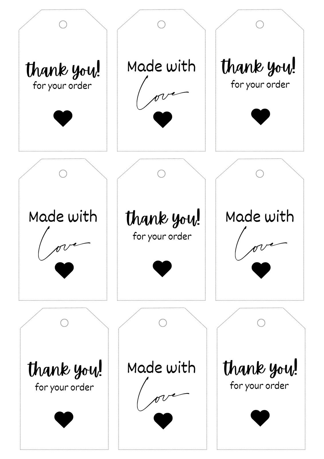 Free, Printable And Customizable Gift Tag Templates | Canva within Black And White Teacher Appreciation Gift Tags Free Printables