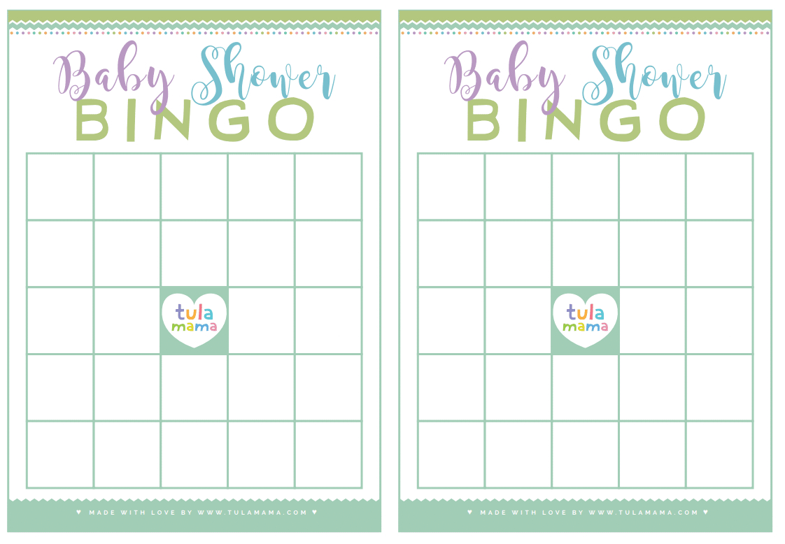 Free Printable Baby Shower Bingo pertaining to Blank Baby Bingo Cards To Print