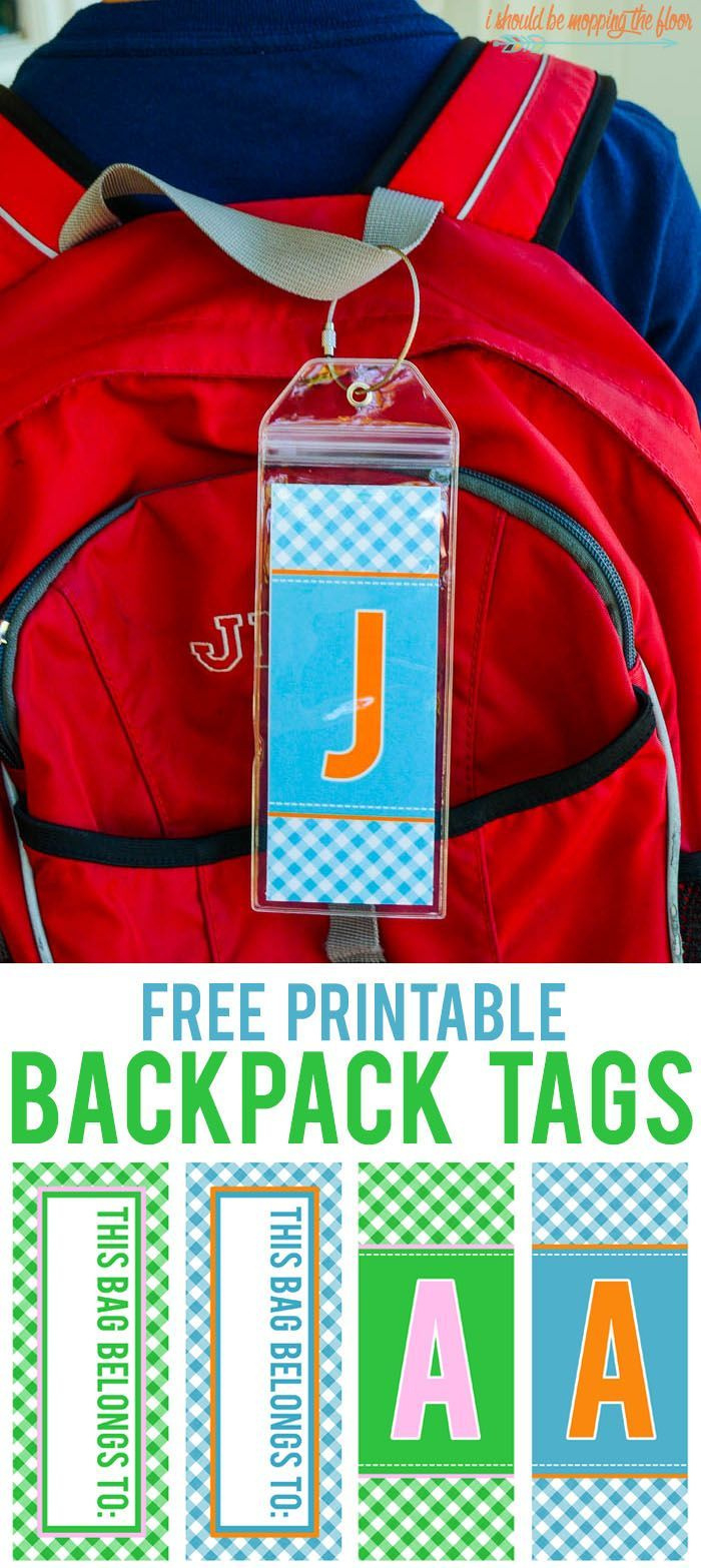Free Printable Backpack Tags with regard to Free Printable Bus Tags For Backpacks