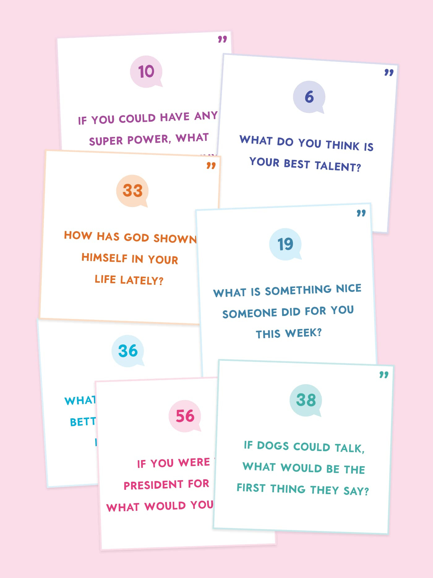 Free Printable Conversation Cards For Families - Favorite Printables in Free Printable Conversation Cards