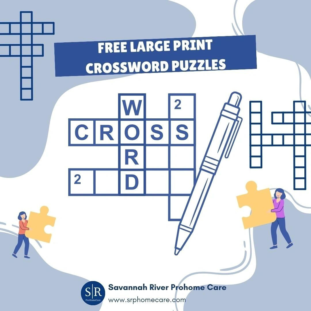 Free Printable Crossword Puzzles For Seniors regarding Free Printable Crosswords For The Elderly