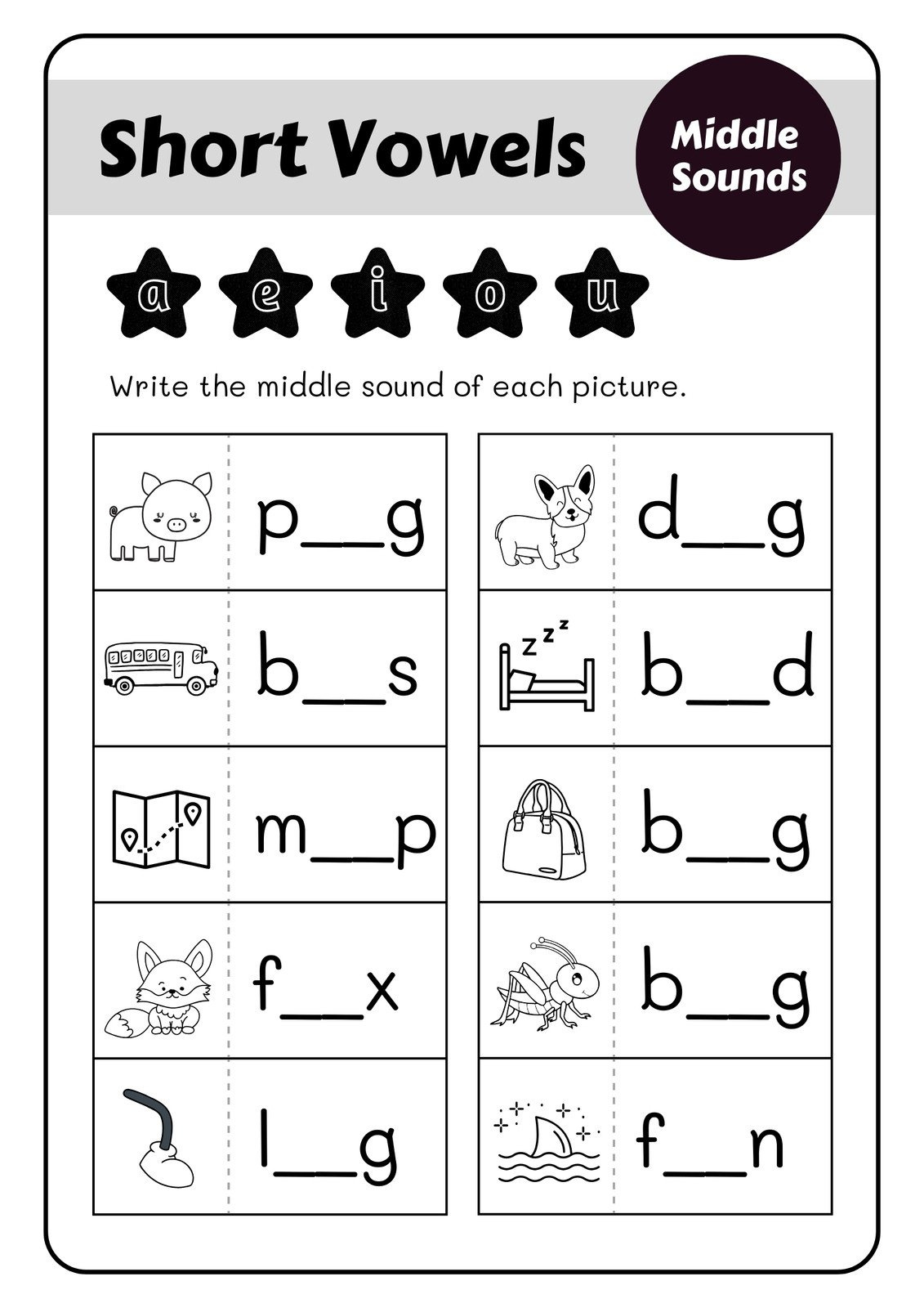 Free, Printable, Customizable English Worksheet Templates | Canva throughout Printable Kindergarten English Worksheets