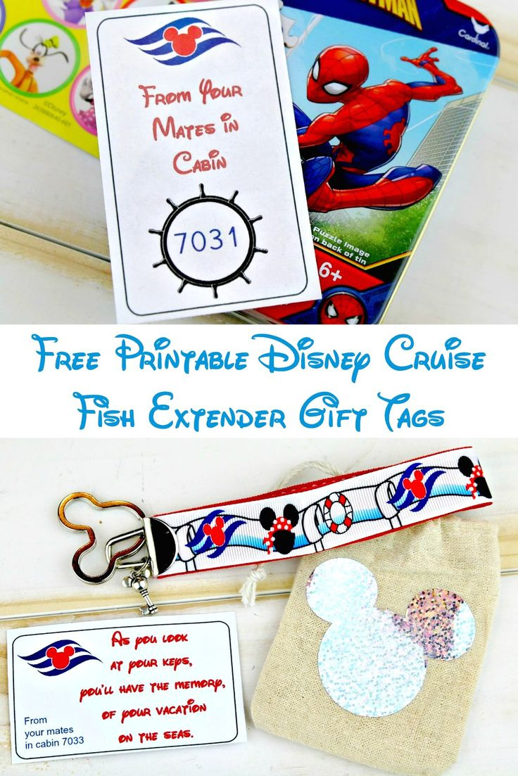 Free Printable Disney Cruise Fish Extender Gift Tags in Free Printable Fish Extender Tags