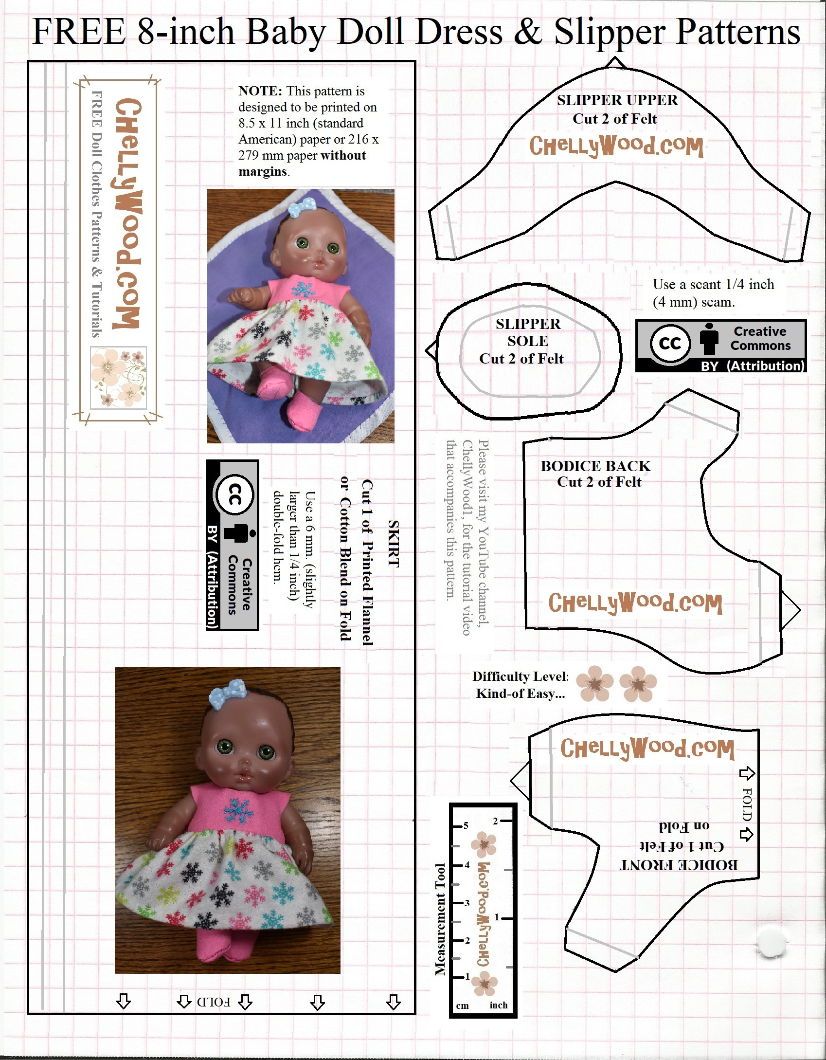 Free Printable #Doll Clothes Pattern: #Felt Booties For 8″ #Baby throughout Free Doll Patterns Printable