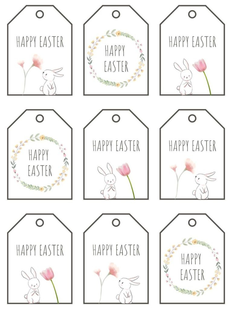 Free Printable Easter Gift Tag Designs For Every Bunny - For Hope for Printable Easter Gift Tags