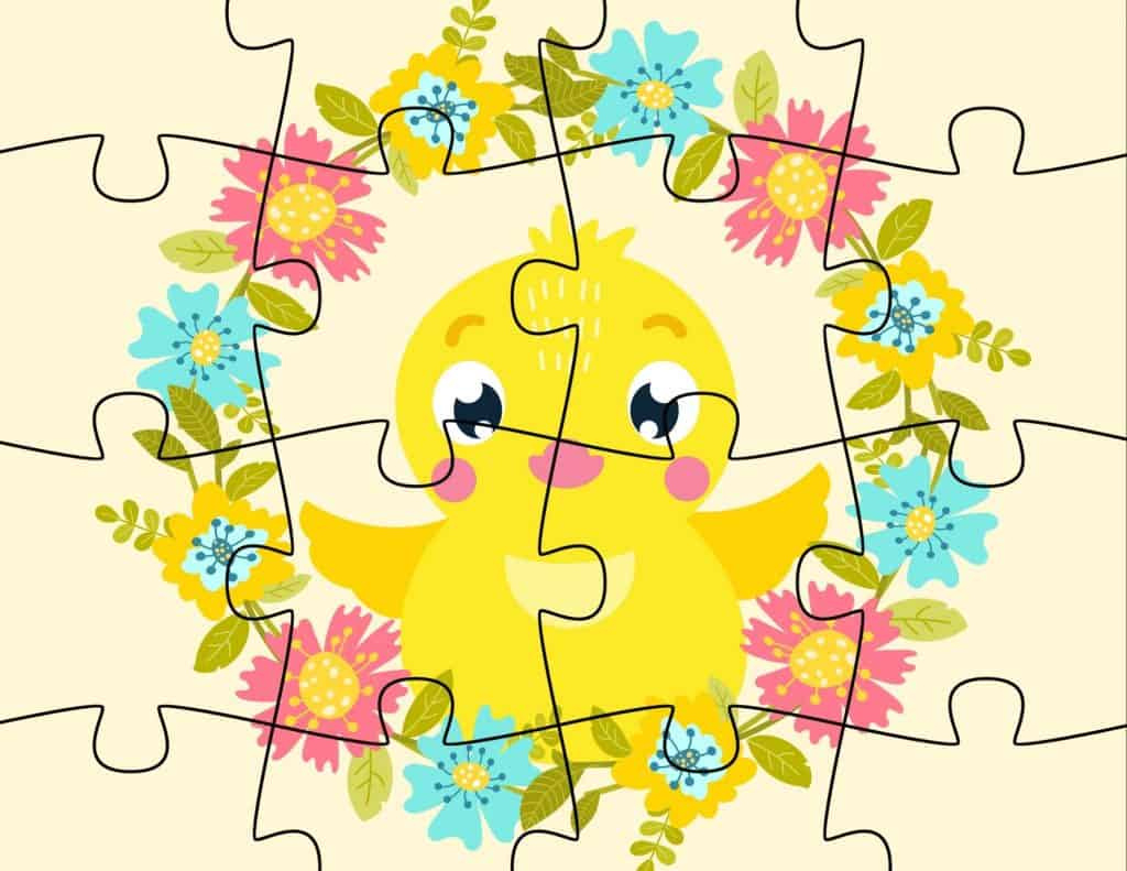 Free Printable Easter Jigsaw Puzzles For Kids - My Printable Home with Free Printable Easter Puzzle