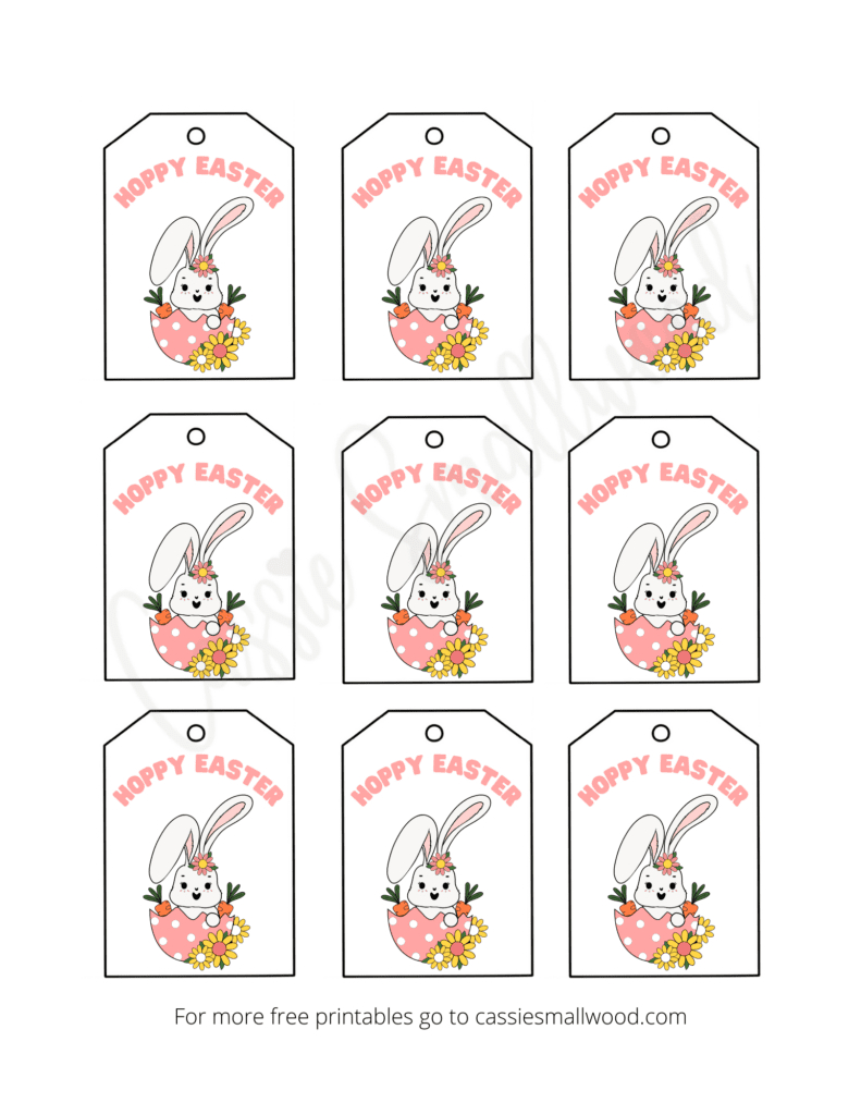 Free Printable Easter Tags {20 Unique Designs} - Cassie Smallwood throughout Easter Printable Gift Tags