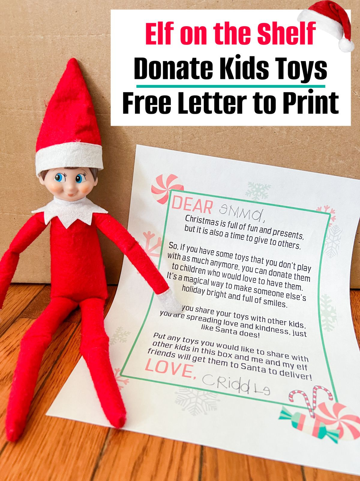 Free Printable Elf On The Shelf Toy Donation Letter throughout Free Printable Elf On The Shelf Donate Toys Letter