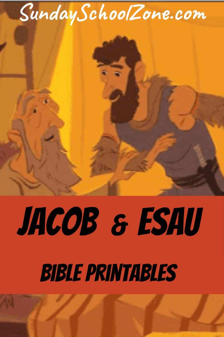 Free, Printable Esau Bible Activities On Sunday School Zone with regard to Jacob And Esau Free Printables