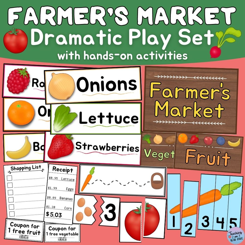 Free Printable Farm Theme Photos with Farmers Market Dramatic Play Free Printables