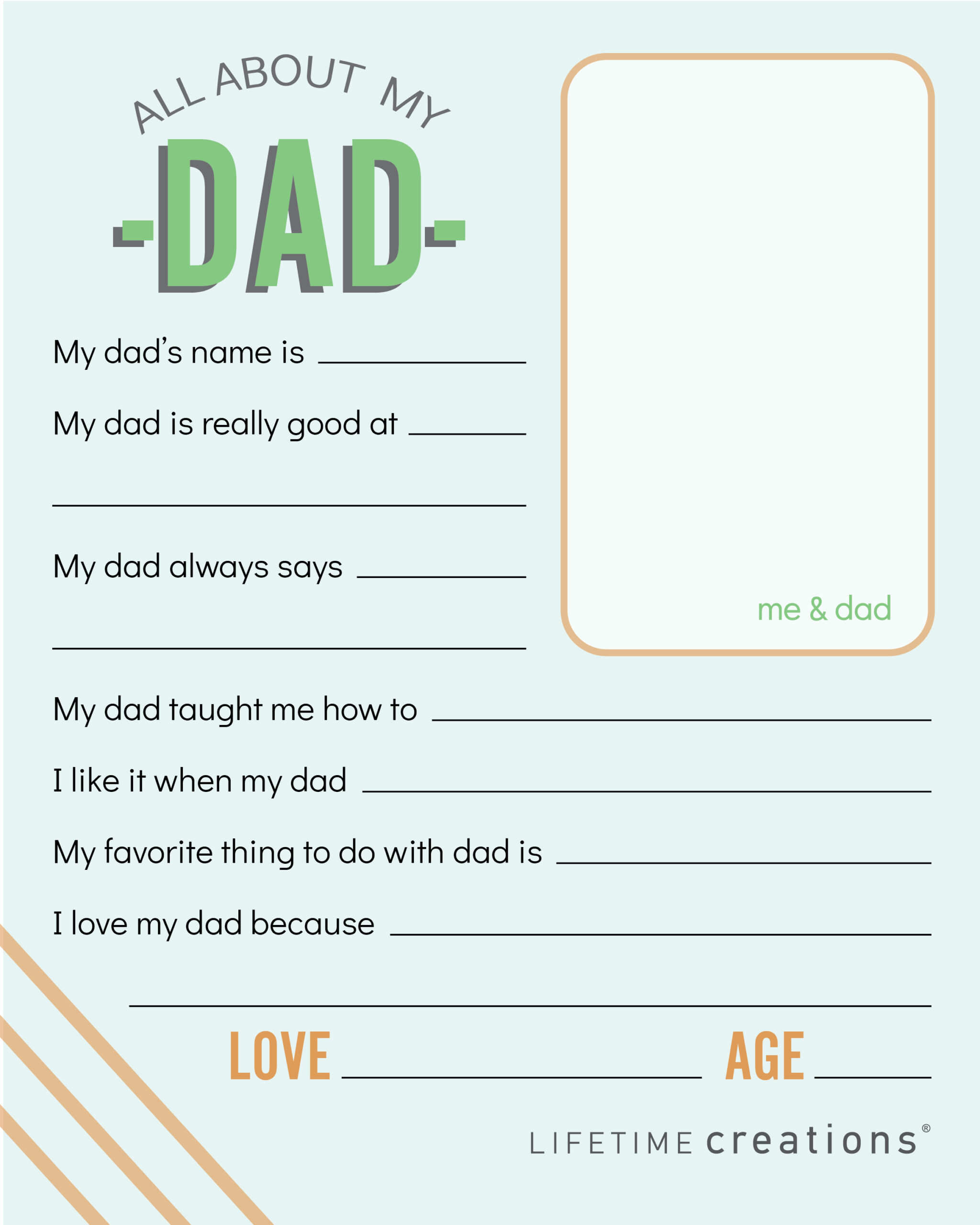 Free, Printable Father&amp;#039;S Day Coupons &amp;amp; Questionnaire - Lifetime within Fathers Day Questionnaire Free Printable