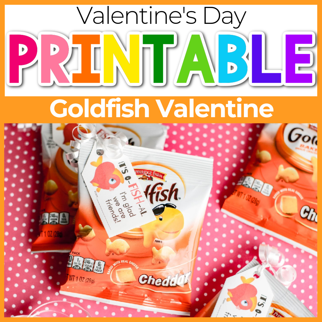 Free Printable Goldfish Valentine Cards For Kids intended for Goldfish Valentine Printable Free