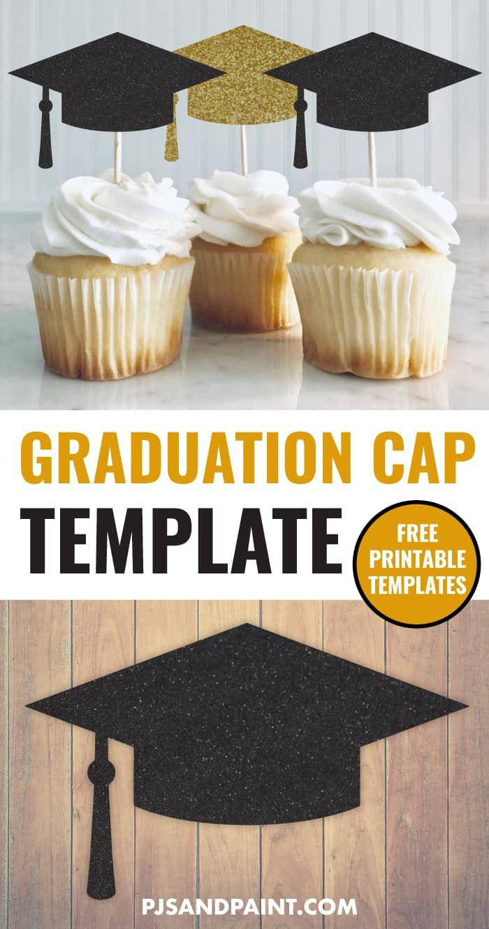 Free Printable Graduation Cap Template - 2 Sizes intended for Free Printable Graduation Cap