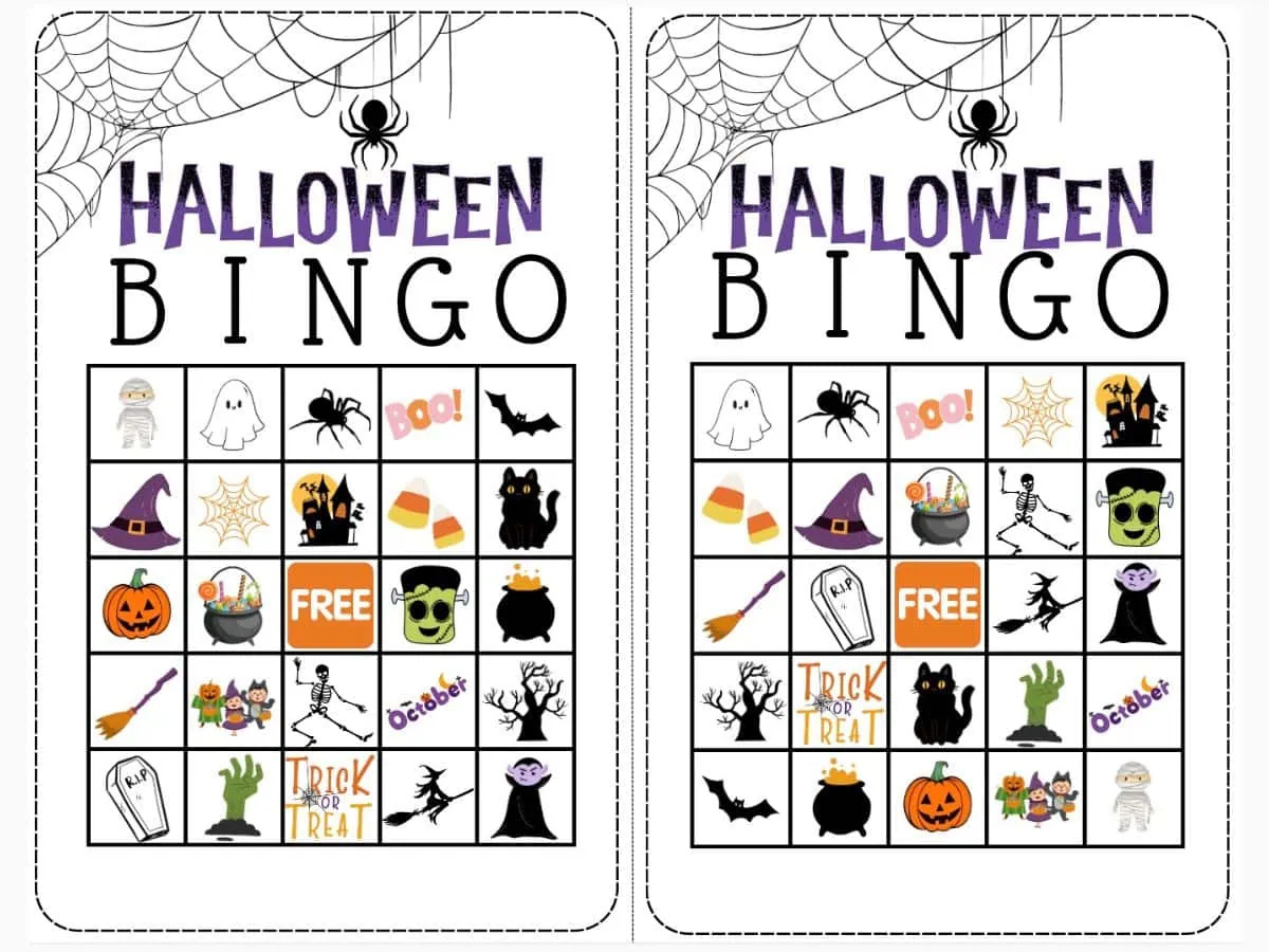 Free Printable Halloween Bingo intended for Printable Halloween Bingo Cards