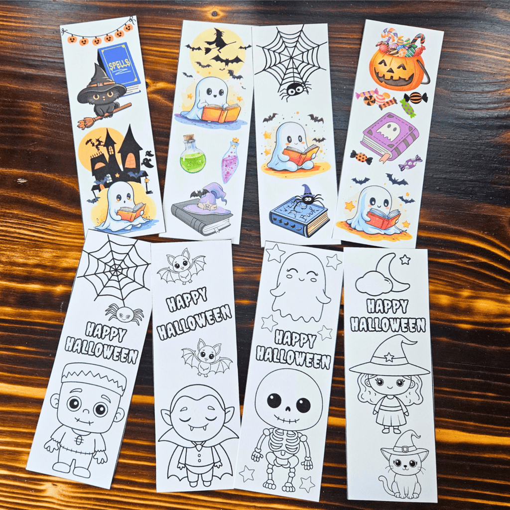 Free Printable Halloween Bookmarks - Cassie Smallwood inside Halloween Bookmarks Printable Free