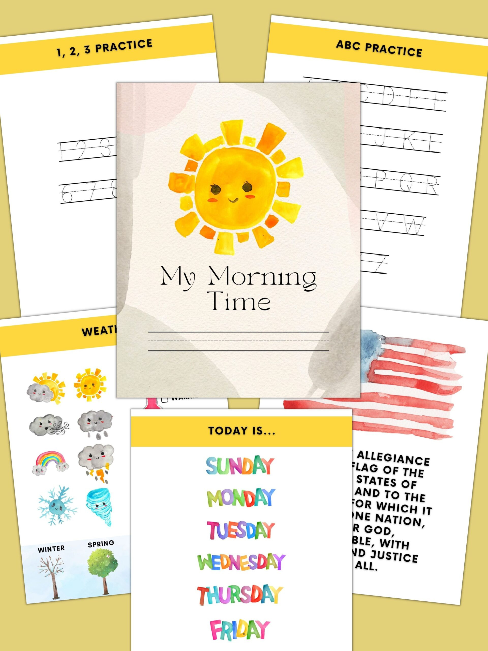 Free Printable Homeschool Morning Menu (Customizable) | Healing Home intended for Morning Menu Free Printables