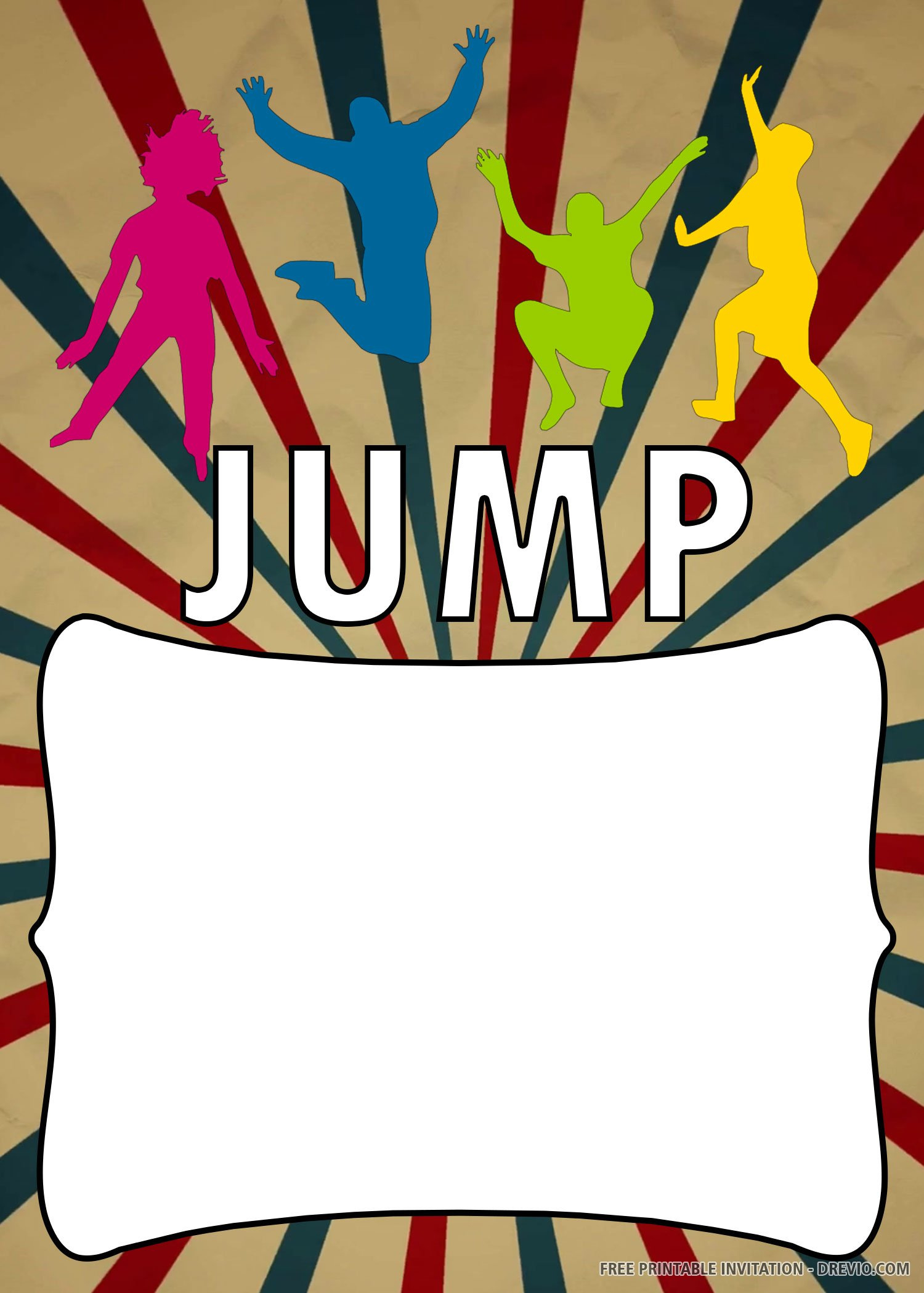 Free Printable Jump Happily Invitation Templates within Free Printable Trampoline Birthday Party Invitation Template Free