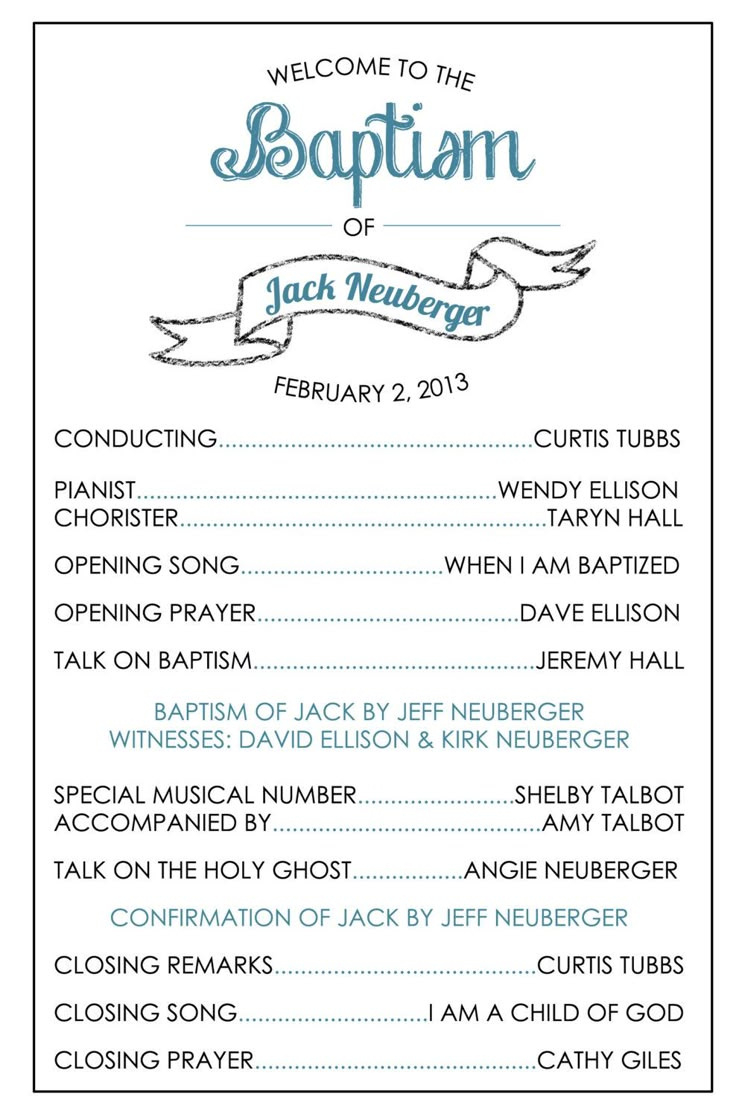 Free Printable Lds Baptism Invitations - Invitation Design Blog for Printable Lds Baptism Program Template Free