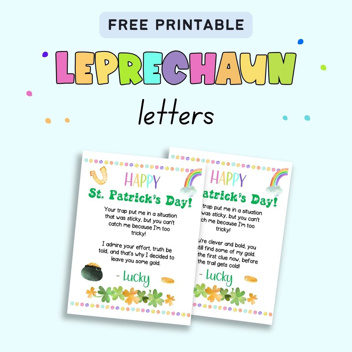 Free Printable Leprechaun Letter - The Artisan Life throughout Free Printable Leprechaun Trap Notes