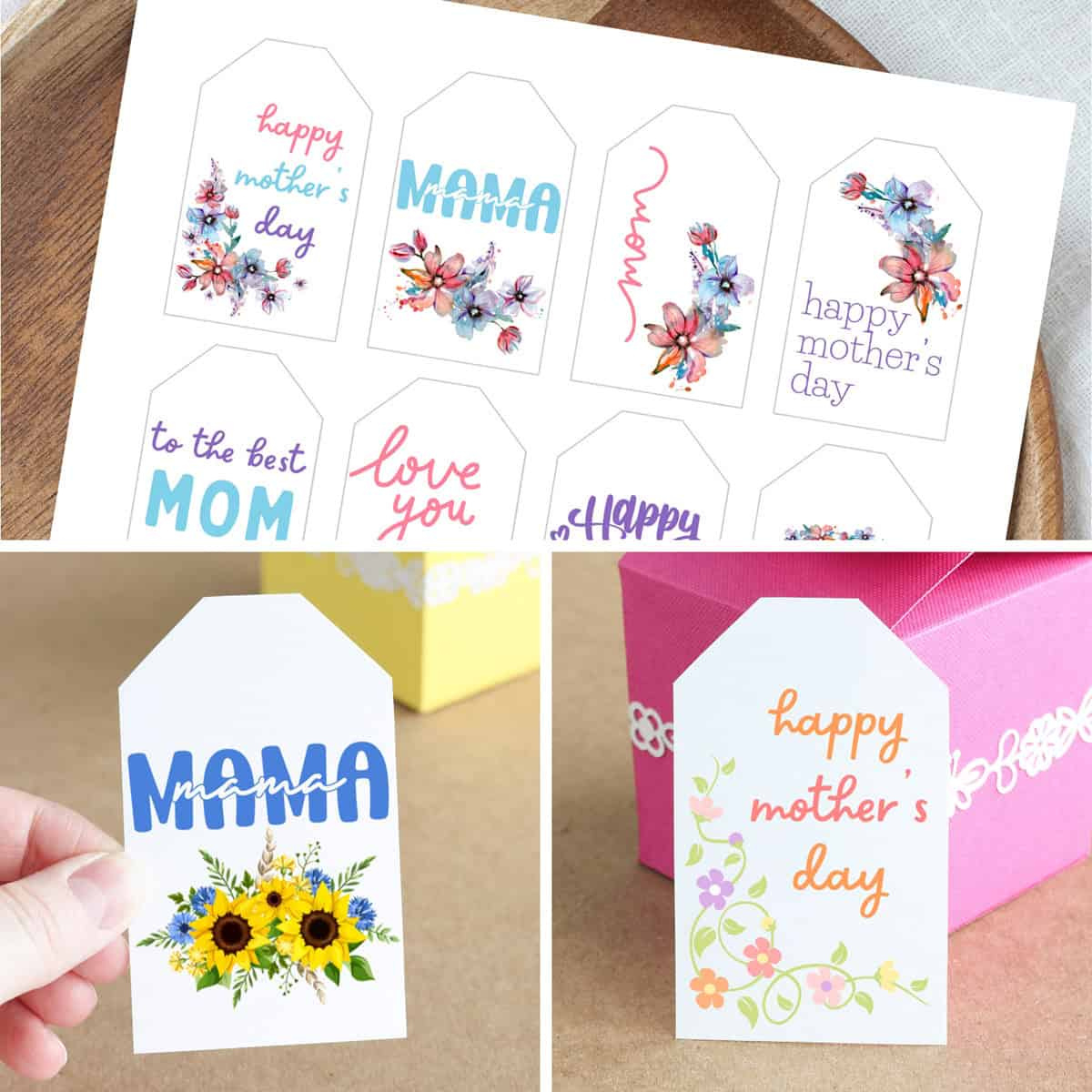 Free Printable Mother&amp;#039;S Day Gift Tags - Aubree Originals for Mother&amp;amp;#039;s Day Gift Tags Free Printable