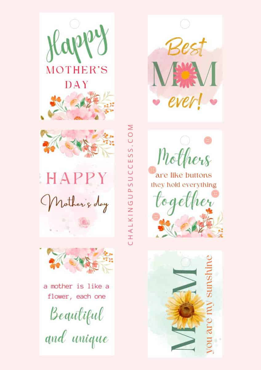 Free Printable Mother&amp;#039;S Day Gift Tags - Chalking Up Success! within Free Printable Mothers Day Tags To Print