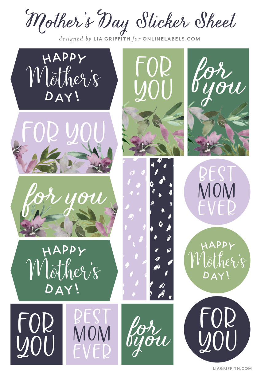 Free Printable Mother&amp;#039;S Day Labels For Gifts - Lia Griffith with Free Printable Mothers Day Tags To Print